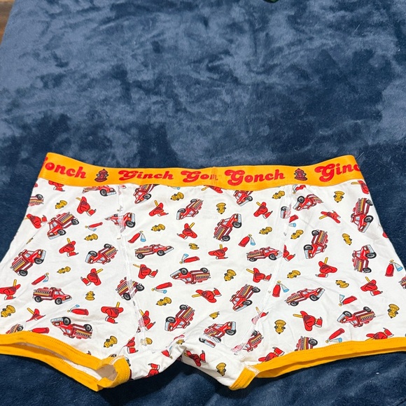 Men's  ginch gouch White and Red Boxer Briefs - Picture 3 of 3